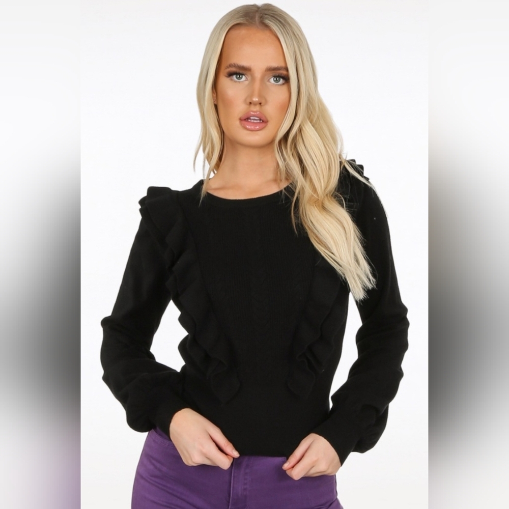 •464• EVERLY ruffle Sweater